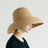 Summer Hat New Female Sun Hat Folding Beach Hat New Women's Ladies Wide Large Brim Floppy Folding Summer Beach Sun Hat Straw Cap Big Brim Elegant White Travel Sun Hat 55-58CM by Stevvex