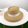 Summer Hat New Female Sun Hat Folding Beach Hat New Women's Ladies Wide Large Brim Floppy Folding Summer Beach Sun Hat Straw Cap Big Brim Elegant White Travel Sun Hat 55-58CM by Stevvex