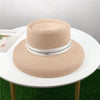 Summer Hat New Female Sun Hat Folding Beach Hat New Women's Ladies Wide Large Brim Floppy Folding Summer Beach Sun Hat Straw Cap Big Brim Elegant White Travel Sun Hat 55-58CM by Stevvex
