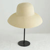 Summer Hat New Female Sun Hat Folding Beach Hat New Women's Ladies Wide Large Brim Floppy Folding Summer Beach Sun Hat Straw Cap Big Brim Elegant White Travel Sun Hat 55-58CM by Stevvex