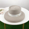 Summer Hat New Female Sun Hat Folding Beach Hat New Women's Ladies Wide Large Brim Floppy Folding Summer Beach Sun Hat Straw Cap Big Brim Elegant White Travel Sun Hat 55-58CM by Stevvex