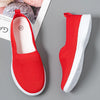 Summer Knitting Sock Women's Sneakers Slip On Shoes Lightweight Flat Women's Sports Breathable Mesh Platform Fashion Casual Slip On Easy Walking Espadrilles by Stevvex