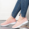 Summer Knitting Sock Women's Sneakers Slip On Shoes Lightweight Flat Women's Sports Breathable Mesh Platform Fashion Casual Slip On Easy Walking Espadrilles by Stevvex