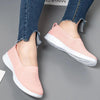 Summer Knitting Sock Women's Sneakers Slip On Shoes Lightweight Flat Women's Sports Breathable Mesh Platform Fashion Casual Slip On Easy Walking Espadrilles by Stevvex