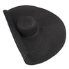 Summer Large Wide Brim Foldable Sun Hats For Women Foldable Sun Hat Wide Brim Summer Straw Floppy Beach Hat Oversized Sun Hat Modern Travel Straw Hat Fashionable Lady UV Protection Beach Hat 54-57cm by Stevvex