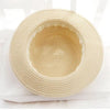 Summer New Sun Hat Stylish Bowknot Straw Hat For Women Beach Caps Parent-child Summer New Women's Sun Hat Bucket Cap Beige Flowers Ribbon Party Straw Hat For Women by Stevvex