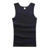 Summer Plus Size Summer Good Men Clothing Tank Tops Elegant Black White Gray Singlets Sleeveless Fitness Men Vest Bodybuilding Vest Summer Men's Vest Gym Casual Vest Sleeveless Vest Clothes by Stevvex