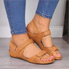 Summer Woman Sandals New College Style Sandals Low Heel Casual Women Shoes Fashion Leather New Shoes Premium Comfy Hook And Loop Closure Sport Sandal Casual Flat Arch Support Outdoor Modern Shoes For Summer by Stevvex