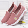 Summer Women Flat Shoes New Espadrilles Flying Knitting Shoes Fashion Flowers Sneakers Lazy Shoes Women Mesh Running Casual Slip On Flats Comfortable Walking Casual Shoes by Stevvex