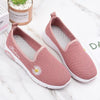 Summer Women Flat Shoes New Espadrilles Flying Knitting Shoes Fashion Flowers Sneakers Lazy Shoes Women Mesh Running Casual Slip On Flats Comfortable Walking Casual Shoes by Stevvex