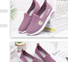 Summer Women Flat Shoes New Espadrilles Flying Knitting Shoes Fashion Flowers Sneakers Lazy Shoes Women Mesh Running Casual Slip On Flats Comfortable Walking Casual Shoes by Stevvex
