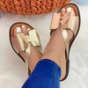 Summer Women Stylish Flat Sandals Fashion Elegant Soft Colors Butterfly Knot Design by Stevvex
