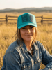 Sunflower Tooled Leather Trucker Hat by Wild Junkie