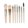 Super Luxury Quality Amazing 8Pcs Mini Travel Portable Soft Makeup Brushes Set Cosmetic Powder Eye Shadow Foundation Blush Blending Beauty Make Up Brush Tool by Stevvex