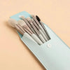 Super Luxury Quality Amazing 8Pcs Mini Travel Portable Soft Makeup Brushes Set Cosmetic Powder Eye Shadow Foundation Blush Blending Beauty Make Up Brush Tool by Stevvex