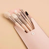 Super Luxury Quality Amazing 8Pcs Mini Travel Portable Soft Makeup Brushes Set Cosmetic Powder Eye Shadow Foundation Blush Blending Beauty Make Up Brush Tool by Stevvex