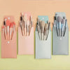 Super Luxury Quality Amazing 8Pcs Mini Travel Portable Soft Makeup Brushes Set Cosmetic Powder Eye Shadow Foundation Blush Blending Beauty Make Up Brush Tool by Stevvex
