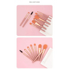 Super Luxury Quality Amazing 8Pcs Mini Travel Portable Soft Makeup Brushes Set Cosmetic Powder Eye Shadow Foundation Blush Blending Beauty Make Up Brush Tool by Stevvex