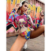 Surfing Swimsuit For Women Bikini Long Sleeve Swimwear Tiger Print Push Up Summer Bath Suit Two Piece Surfing Rash Guard Bikini Long Sleeve Swimsuit Set by Stevvex