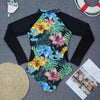 Surfing Swimsuit For Women Bikini Long Sleeve Swimwear Tiger Print Push Up Summer Bath Suit Two Piece Surfing Rash Guard Bikini Long Sleeve Swimsuit Set by Stevvex