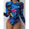 Surfing Swimsuit For Women Bikini Long Sleeve Swimwear Tiger Print Push Up Summer Bath Suit Two Piece Surfing Rash Guard Bikini Long Sleeve Swimsuit Set by Stevvex