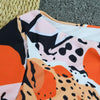 Surfing Swimsuit For Women Bikini Long Sleeve Swimwear Tiger Print Push Up Summer Bath Suit Two Piece Surfing Rash Guard Bikini Long Sleeve Swimsuit Set by Stevvex
