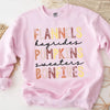 Flannels Hayrides Pumpkins Sweaters Bonfires Fall Sweatshirt by Adorb Custom Tees