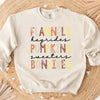 Flannels Hayrides Pumpkins Sweaters Bonfires Fall Sweatshirt by Adorb Custom Tees