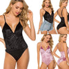 Swimsuit One Piece Backless Beach Swimwear Women One Piece Swimsuits Plunge V Neck Bathing Suits Lace up Monokini Strappy Cutout Swimwear Bikini Bathing Suit Push Up Women's Swimwear Bodysuit For Women by Stevvex