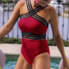Swimsuit One Piece Backless Beach Swimwear Women One Piece Swimsuits Plunge V Neck Bathing Suits Lace up Monokini Strappy Cutout Swimwear Bikini Bathing Suit Push Up Women's Swimwear Bodysuit For Women by Stevvex