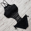 Swimsuit One Piece Backless Beach Swimwear Women One Piece Swimsuits Plunge V Neck Bathing Suits Lace up Monokini Strappy Cutout Swimwear Bikini Bathing Suit Push Up Women's Swimwear Bodysuit For Women by Stevvex