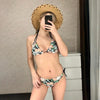 Swimwear Woman Swimsuit Bikini New Push Up Bikini Set Bathing Suit Women's Bikini Swimsuits Floral Printed Bathing Suits For Women 2 Piece Bikini Women Floral Print Beachwear Two Piece Suit by Stevvex
