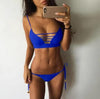 Swimwear Women Bikini Set Hollow Out Swimsuit Padded Halter Padded Push Up Bikini Set Two Pieces Swimsuit For Women Swimwear Bathing Suit Gifts For Mom Wife Girlfriend Lace Up Two Piece Bathing Suit by Stevvex