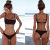 Swimwear Women Bikini Set Hollow Out Swimsuit Padded Halter Padded Push Up Bikini Set Two Pieces Swimsuit For Women Swimwear Bathing Suit Gifts For Mom Wife Girlfriend Lace Up Two Piece Bathing Suit by Stevvex
