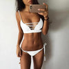 Swimwear Women Bikini Set Hollow Out Swimsuit Padded Halter Padded Push Up Bikini Set Two Pieces Swimsuit For Women Swimwear Bathing Suit Gifts For Mom Wife Girlfriend Lace Up Two Piece Bathing Suit by Stevvex