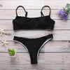 Swimwear Women Bikini Set Hollow Out Swimsuit Padded Halter Padded Push Up Bikini Set Two Pieces Swimsuit For Women Swimwear Bathing Suit Gifts For Mom Wife Girlfriend Lace Up Two Piece Bathing Suit by Stevvex