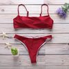 Swimwear Women Bikini Set Hollow Out Swimsuit Padded Halter Padded Push Up Bikini Set Two Pieces Swimsuit For Women Swimwear Bathing Suit Gifts For Mom Wife Girlfriend Lace Up Two Piece Bathing Suit by Stevvex