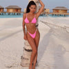 Swimwear Women Micro Bikini Solid Black G-String Swimsuits Bathers Bathing Suit 2 Piece Set Bikinis For Women Bathing Suit Women's Two-Piece Swimwear by Stevvex
