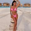 Swimwear Women Micro Bikini Solid Black G-String Swimsuits Bathers Bathing Suit 2 Piece Set Bikinis For Women Bathing Suit Women's Two-Piece Swimwear by Stevvex