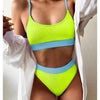 Swimwear Women Swimsuit Push Up Bikinis Fashion Women's Solid Color Bikini Pad Swimwear Swimsuit Beachwear Set Triangle Bikini Bathing Suits by Stevvex