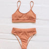 Swimwear Women Swimsuit Push Up Bikinis Fashion Women's Solid Color Bikini Pad Swimwear Swimsuit Beachwear Set Triangle Bikini Bathing Suits by Stevvex