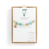 7 Days Goal Tracker Boxed Bracelet - Turquoise and Gold Believe Achieve Move each day - by Demdaco by DoodleBug's