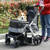 Travel Pet Stroller with Adjustable Handlebar by Furr Baby Gifts