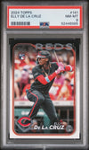 Graded 2024 Topps Elly De La Cruz #141 Rookie RC Baseball Card PSA 8 Near Mint