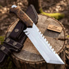 Tracker knife Full Tang Fixed Blade Knife – Stainless Steel Blade & Burl Wood Handle | JW SteelCrafts by JW SteelCrafts