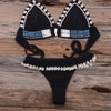 Tassel Knit Crochet Bikini Women Swimwear Female Swimsuit Two-piece Bikini Set Unique Bathing Suit Swim Women's Crochet Lace V Neck High Waist Bikini Set Two Pieces Swimsuit by Stevvex