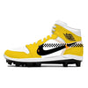 "Taxi" Jordan 1 Retro Cleats by Stadium Custom Kicks