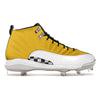 "Taxi" Jordan 12 Retro Cleats by Stadium Custom Kicks