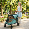 Dog Stroller for Large Dogs Up to 66 LBS with All-Terrain Spring Suspension, 8-Position Adjustable Handle by Furr Baby Gifts