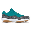"Teal Cement" Jordan 11 Retro Low Golf Shoes by Stadium Custom Kicks